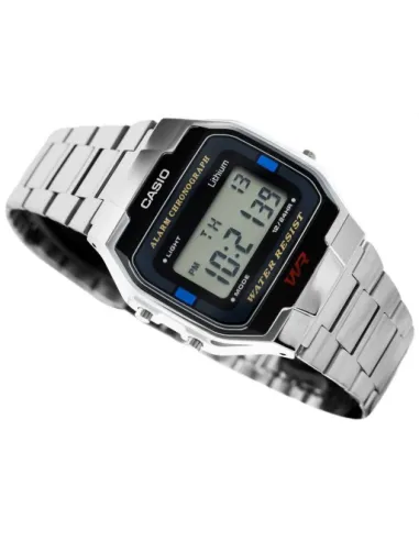 Reloj Digital CASIO A163WA-1Q VINTAGE ICONIC Correa De Acero Inoxidable