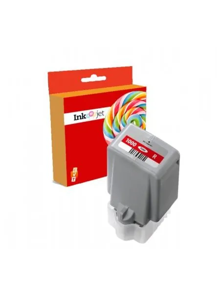 tinta Compatible Canon PFI1000 Rojo Cartucho de Tinta Pigmentada PFI-1000R / 0554C001 para Canon imagePROGRAF Pro-1000