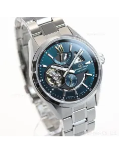 reloj automático hombre Orient Star RE-AV0114E Power Reserve 50h dial verde 41mm cristal zafiro anti-reflejo 100m correa acero