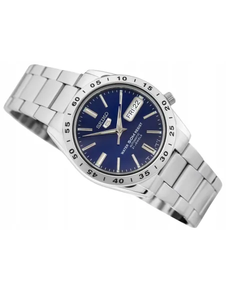 reloj automático hombre Seiko SNKD99K1 dial azul 37mm correa acero 50m water resist
