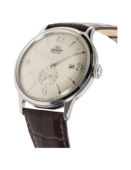 Reloj hombre automático Orient Bambino RA-AP0003S beige correa cuero