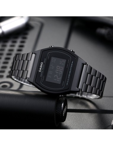 Reloj Casio Retro B640WB-1B luz led - alarma - correa de acero