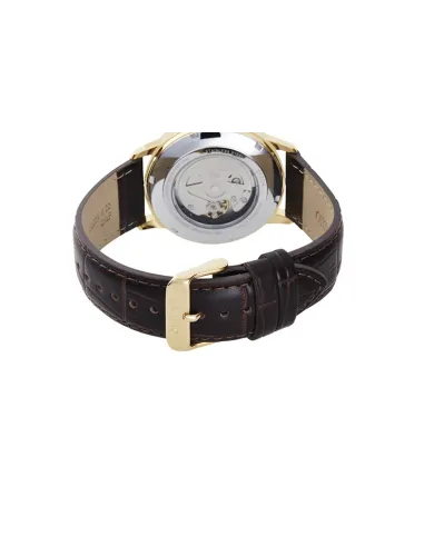 reloj automático hombre Orient Simphony III RA-AC0F04S dial blanco 41.5mm correa cuero (admite cuerda manual) 50m water resist