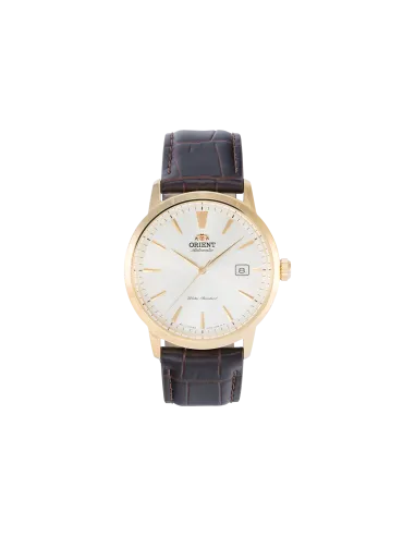 reloj automático hombre Orient Simphony III RA-AC0F04S dial blanco 41.5mm correa cuero (admite cuerda manual) 50m water resist