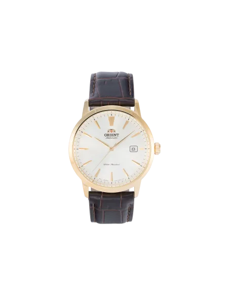 reloj automático hombre Orient Simphony III RA-AC0F04S dial blanco 41.5mm correa cuero (admite cuerda manual) 50m water resist
