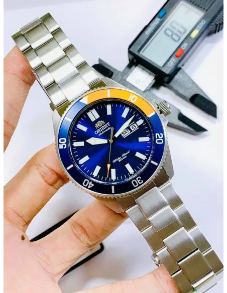 Reloj Automático hombre buceo Orient Kanno RA-AA0913L dial azul 44mm correa acero 200m WR