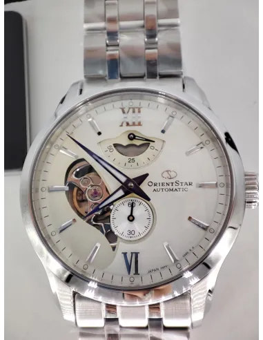 reloj automático hombre Orient Star RE-AV0B01S dial blanco 41mm 50h Reserva de Marcha Cristal de Zafiro