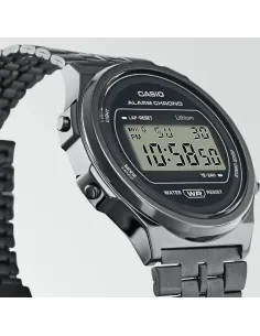 Reloj joven unisex Casio A171WE-1A alarma cronómetro luz correa acero 2