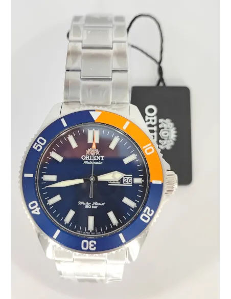 Reloj Automático hombre buceo Orient Kanno RA-AA0913L dial azul 44mm correa acero 200m WR