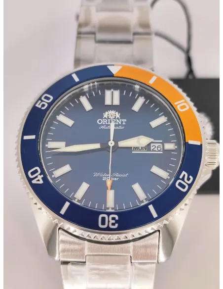 Reloj Automático hombre buceo Orient Kanno RA-AA0913L dial azul 44mm correa acero 200m WR
