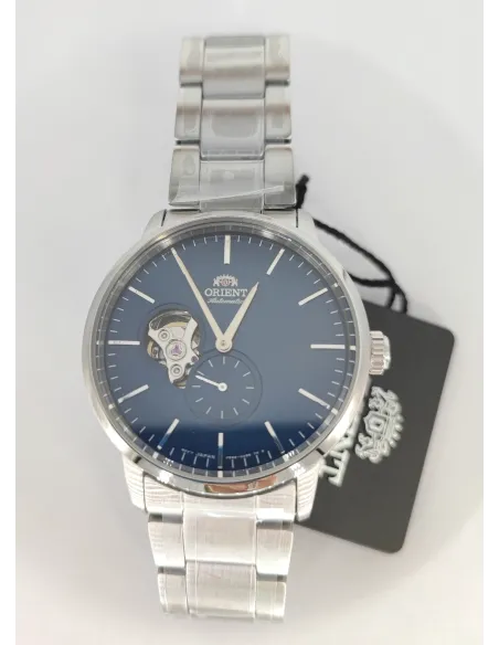 reloj automático hombre Orient Contemporary RA-AR0101L Semi-Skeleton dial azul 40mm correa acero 100m