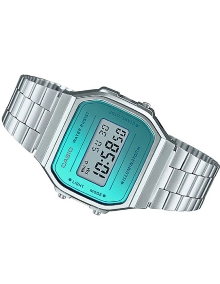 Reloj unisex digital Casio Retro A168WEM-2C cronografo