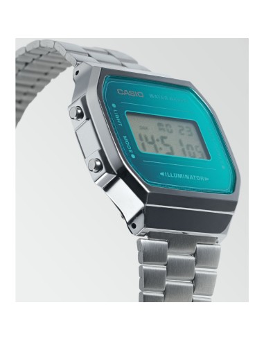 Reloj unisex digital Casio Retro A168WEM-2C cronografo