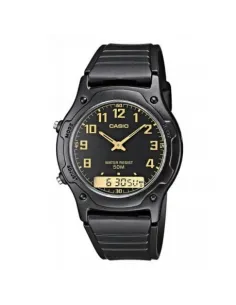Reloj clásico hombre analógico digital Casio AW-49H-1B correa resina 50m water resist 2