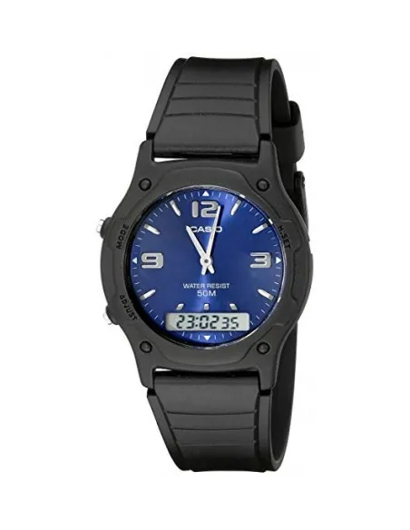 copy of Reloj clásico hombre analógico digital Casio AW-49H-1B correa resina 50m water resist