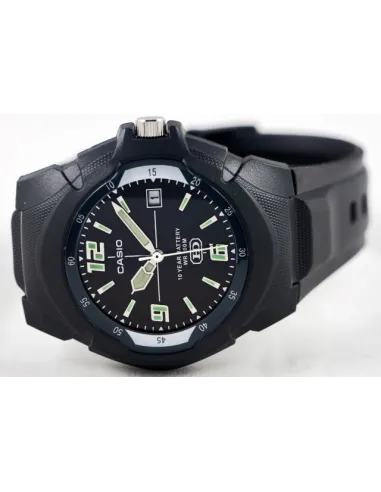 copy of Reloj deportivo clásico hombre Casio MW-600B-1B dial negro correa resina 10 años batería