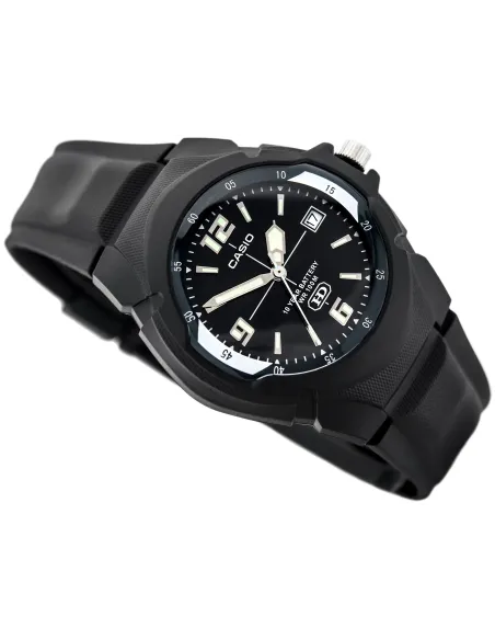 Reloj deportivo clásico hombre Casio MW-600F-1A dial negro correa resina 10 años batería