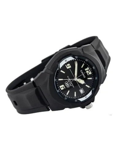 Reloj deportivo clásico hombre Casio MW-600F-1A dial negro correa resina 10 años batería