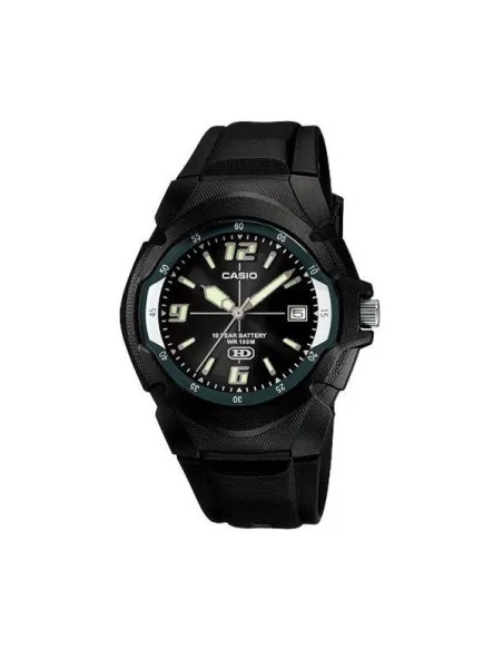 Reloj deportivo clásico hombre Casio MW-600F-1A dial negro correa resina 10 años batería