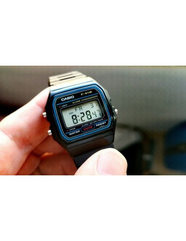 Reloj digital  Casio f91w retro - alarma (Original)