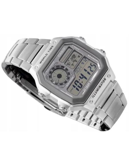 Reloj hombre CASIO AE-1200WHD-7A 43mm Caja Acero Inoxidable World Time Hora Mundial