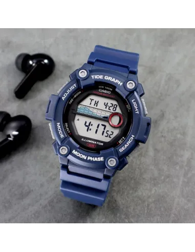 copy of reloj deportivo hombre Casio WS-1300H-1A Mareas Fases Lunares 10 años batería correa resina Luz Led