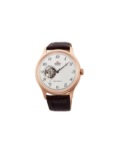 reloj automático hombre Orient Envoy RA-AG0012S v2 dial plateado 43mm correa cuero