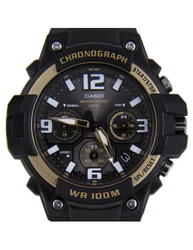 reloj deportivo hombre CASIO MCW-100H-9A2 Pantalla de Neón Cronómetro 100M correa de goma