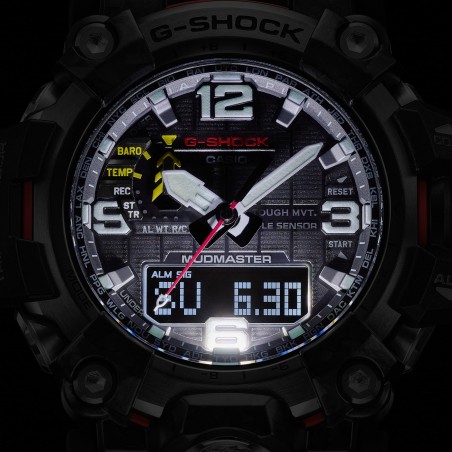 reloj radiocontrol hombre CASIO SOLAR G-SHOCK MUDMASTER GWG-2000-1A5 MULTIBAND 6 Carbon Core Guard  Brújula Altímetro Barómetro