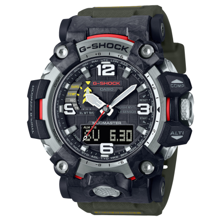 reloj radiocontrol hombre CASIO SOLAR G-SHOCK MUDMASTER GWG-2000-1A5 MULTIBAND 6 Carbon Core Guard  Brújula Altímetro Barómetro