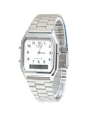 Reloj Casio VINTAGE EDGY AQ-230A-7B unisex dial analógico y digital