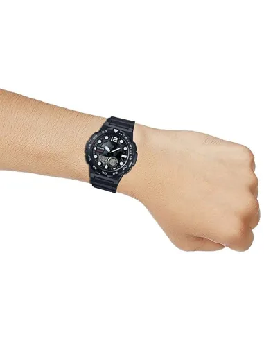 reloj hombre Casio AEQ-100W-1A Hora Mundial - Correa resina