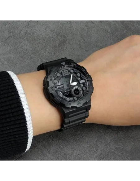 copy of reloj hombre Casio AEQ-100W-1A Hora Mundial - Correa resina