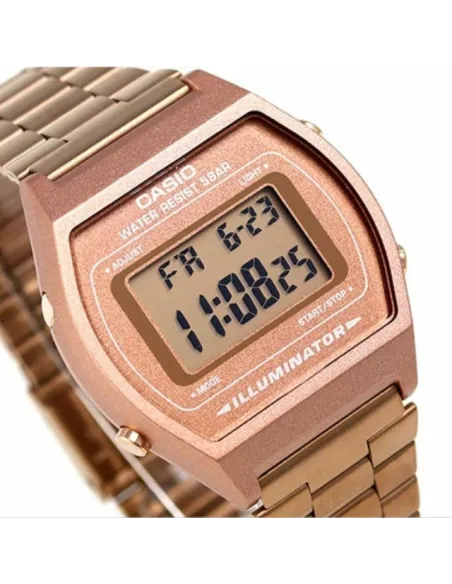 Reloj Retro casio VINTAGE EDGY B640WC-5A bronce luz led - alarma