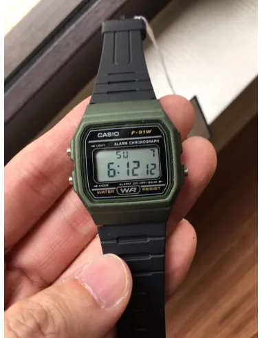 Reloj CASIO Vintage Informal digital F-91WM-3A 100% original