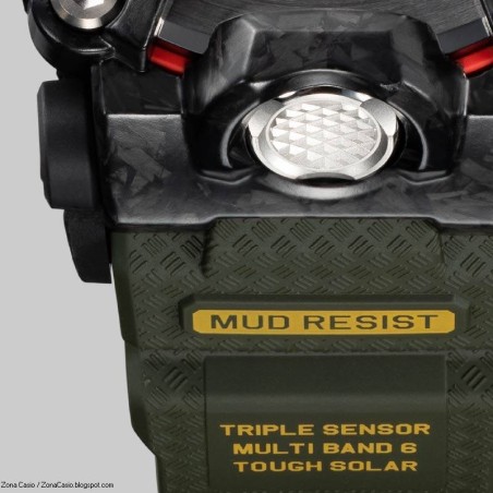 reloj radiocontrol hombre CASIO SOLAR G-SHOCK MUDMASTER GWG-2000-1A5 MULTIBAND 6 Carbon Core Guard  Brújula Altímetro Barómetro