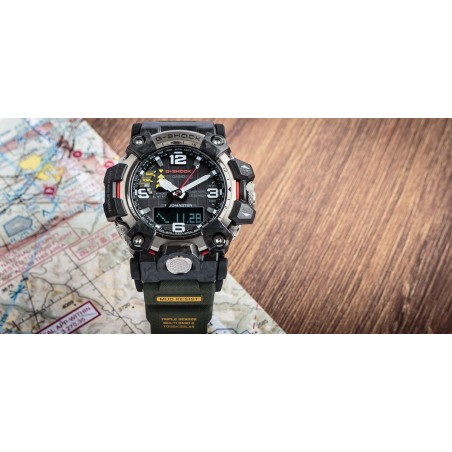reloj radiocontrol hombre CASIO SOLAR G-SHOCK MUDMASTER GWG-2000-1A5 MULTIBAND 6 Carbon Core Guard  Brújula Altímetro Barómetro