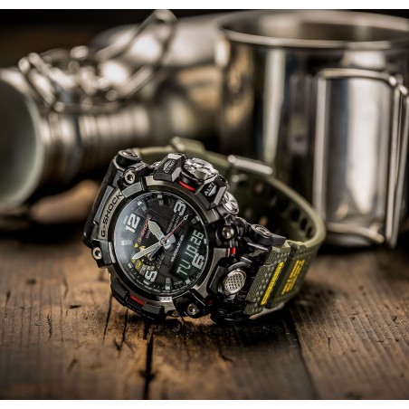 reloj radiocontrol hombre CASIO SOLAR G-SHOCK MUDMASTER GWG-2000-1A5 MULTIBAND 6 Carbon Core Guard  Brújula Altímetro Barómetro