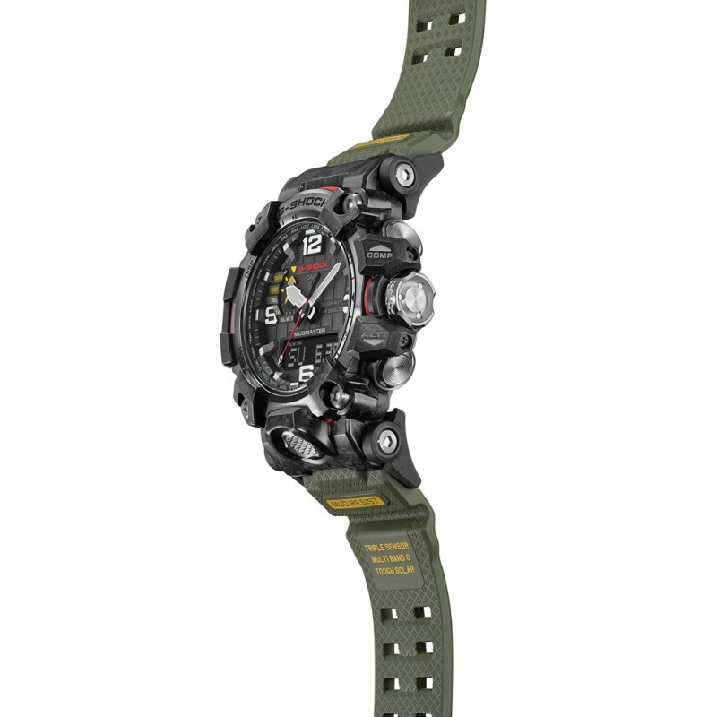 reloj radiocontrol hombre CASIO SOLAR G-SHOCK MUDMASTER GWG-2000-1A5 MULTIBAND 6 Carbon Core Guard  Brújula Altímetro Barómetro