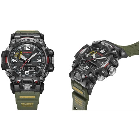 reloj radiocontrol hombre CASIO SOLAR G-SHOCK MUDMASTER GWG-2000-1A5 MULTIBAND 6 Carbon Core Guard  Brújula Altímetro Barómetro