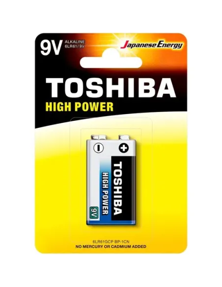 Blister 1 pila Toshiba 9V alkaline high power