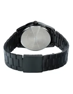 copy of Reloj deportivo Casio MTP-VD01B-1B baño de iones broche triple pliegue dial negro 45mm correa de acero 3 agujas 2