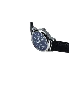 reloj automático hombre Orient Sun & Moon RA-AK0011D versión 3 dial azul 42.5mm Cristal Zafiro 40h Reserva de marcha 2