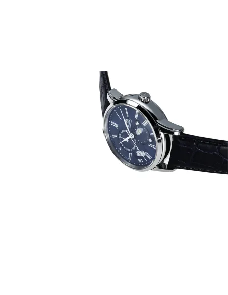 reloj automático hombre Orient Sun & Moon RA-AK0011D versión 3 dial azul 42.5mm Cristal Zafiro 40h Reserva de marcha