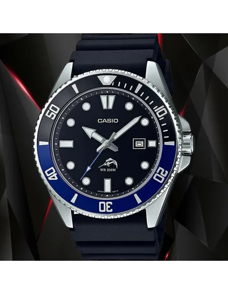 Reloj Hombre Buceo Casio MDV-106B-2A MARLIN DURO correa goma