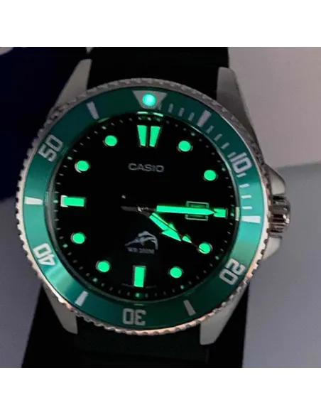 Reloj Hombre Buceo Casio MDV-106B-2A MARLIN DURO correa goma