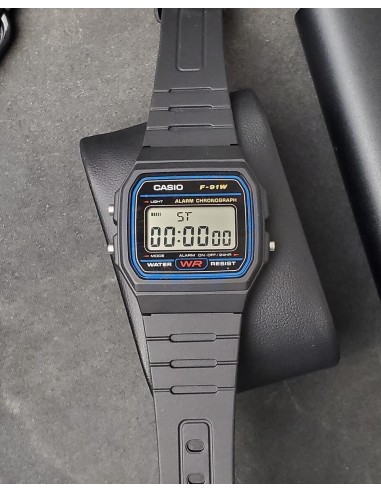 Reloj digital  Casio f91w retro - alarma (Original)