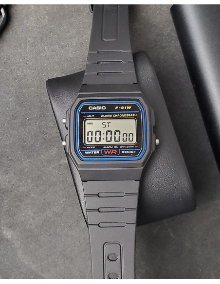 Reloj digital  Casio f91w retro - alarma (Original)