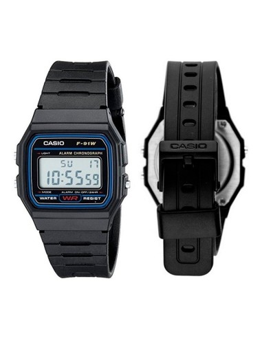 Reloj digital  Casio f91w retro - alarma (Original)