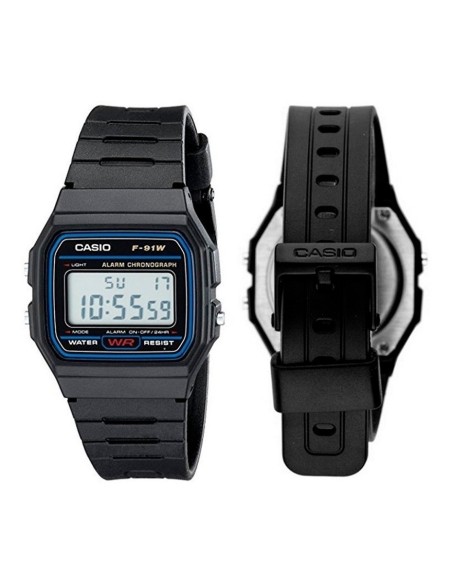 Reloj digital  Casio f91w retro - alarma (Original)